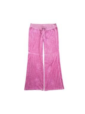 Juicy Couture Pink Velour Pants Women Drawstring Wide Leg Y2K Lounge